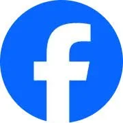 Logotipo de Facebook en fondo azul