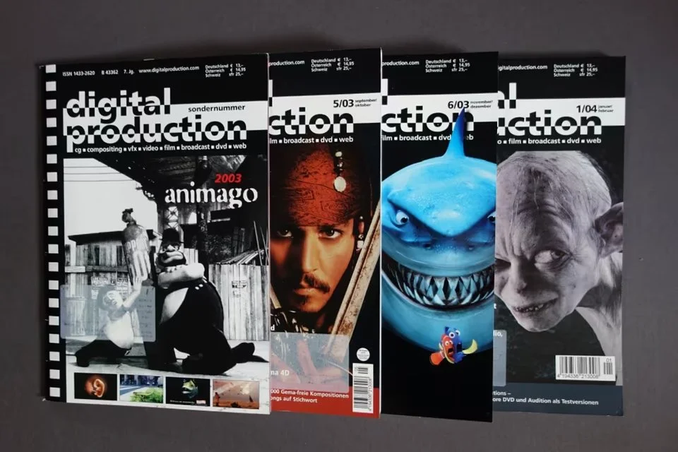 Artikel-Erstellung für Multimedia-Fachzeitschriften (hier über Screen-Design, 3D-CGI-Animation und Filmproduktion "Herr der Ringe"/"Der Hobbit" und "Walace & Gromit")