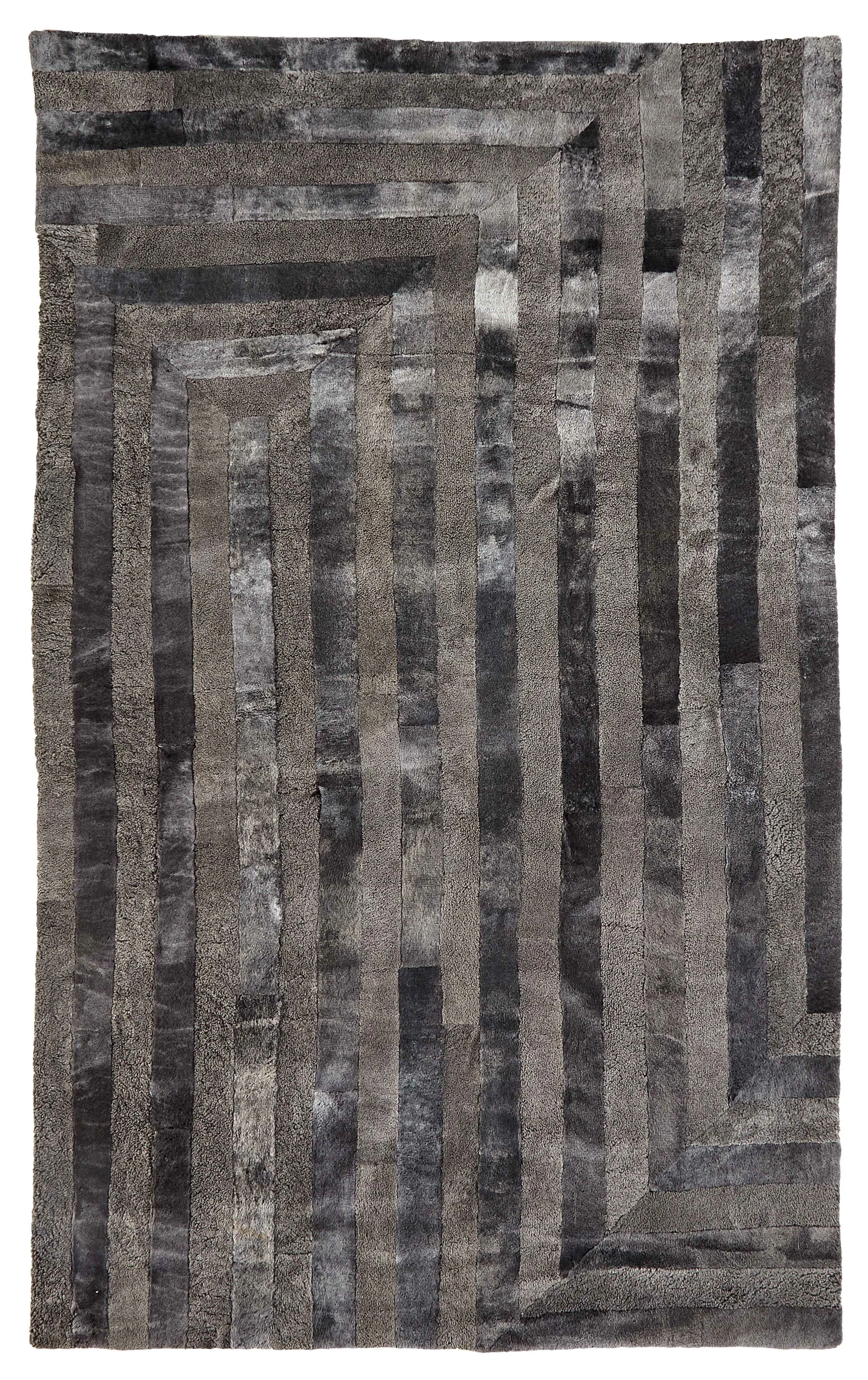 Merino Brisa and Curly Brisa Tonal Stripe Throw 2 Shearling Dualoy Leather.jpg