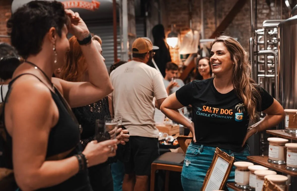 I had the best time last Friday at The Femme Nocturne Night Market at @skypuppybrewing ! Such a fun night celebrating local art, creators, and community! I sold out of my Ybor City candles but they are available online and will be back in stock for t