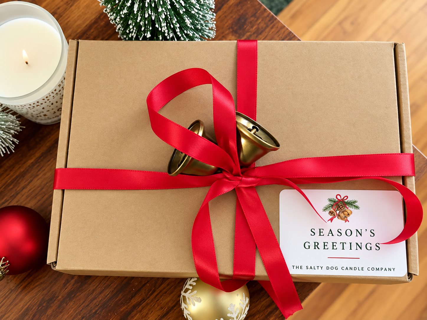 Christmas on the Coast soy candle and handmade soap