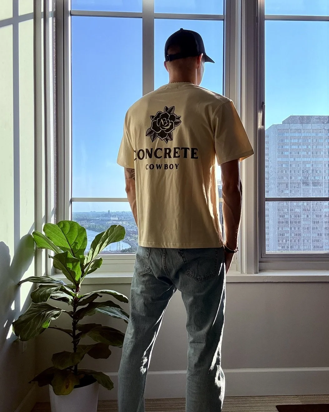 Drop Shoulder Logo Tee