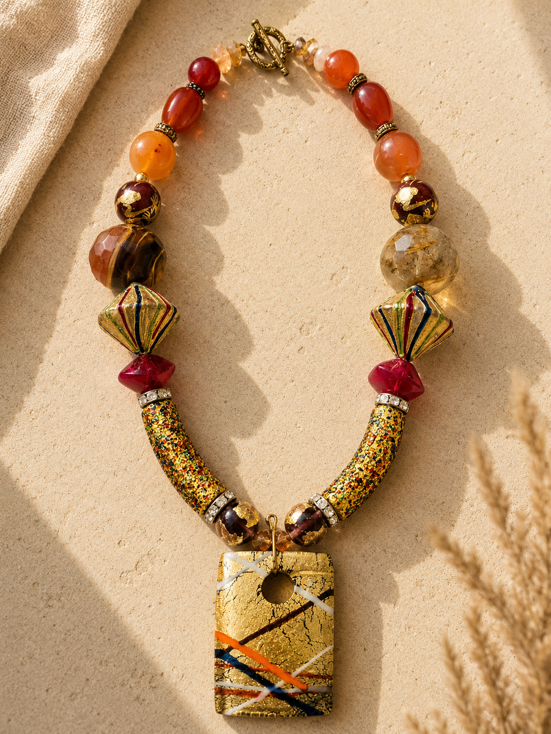 Artisan Boho Statement Necklace