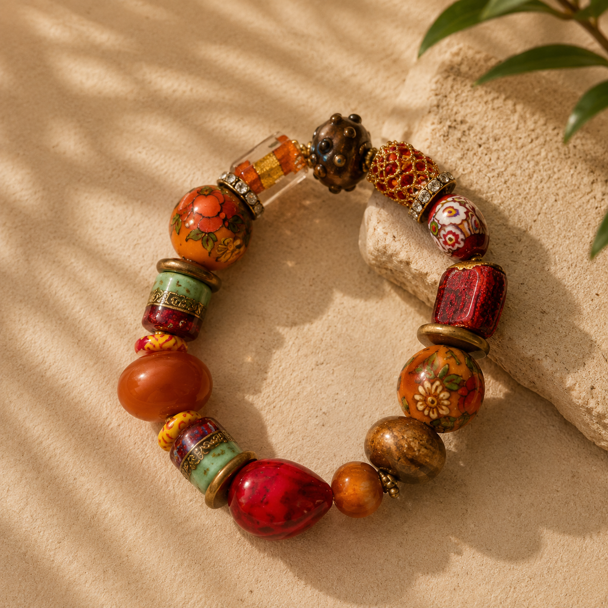 Artisan Journey Beaded Bracelet