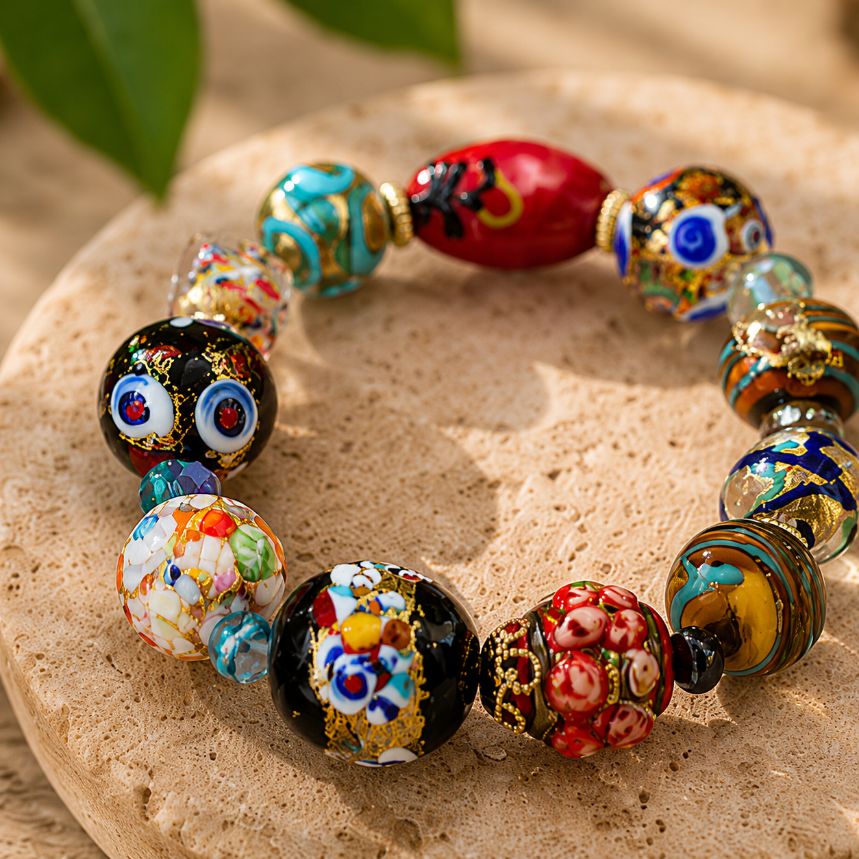 Handmade Multicolor Beaded Bracelet