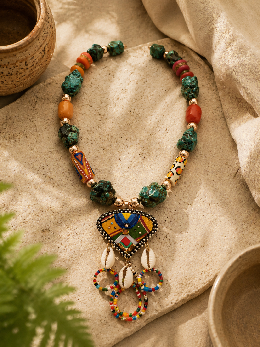 Bohemian Artisanal Tribal Necklace