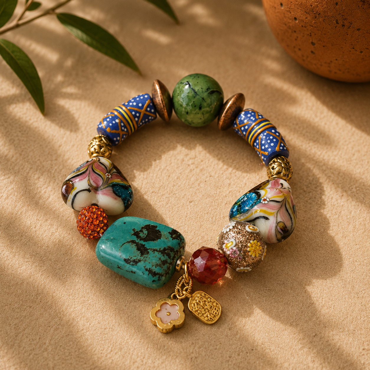 Artisan Beaded Bracelet