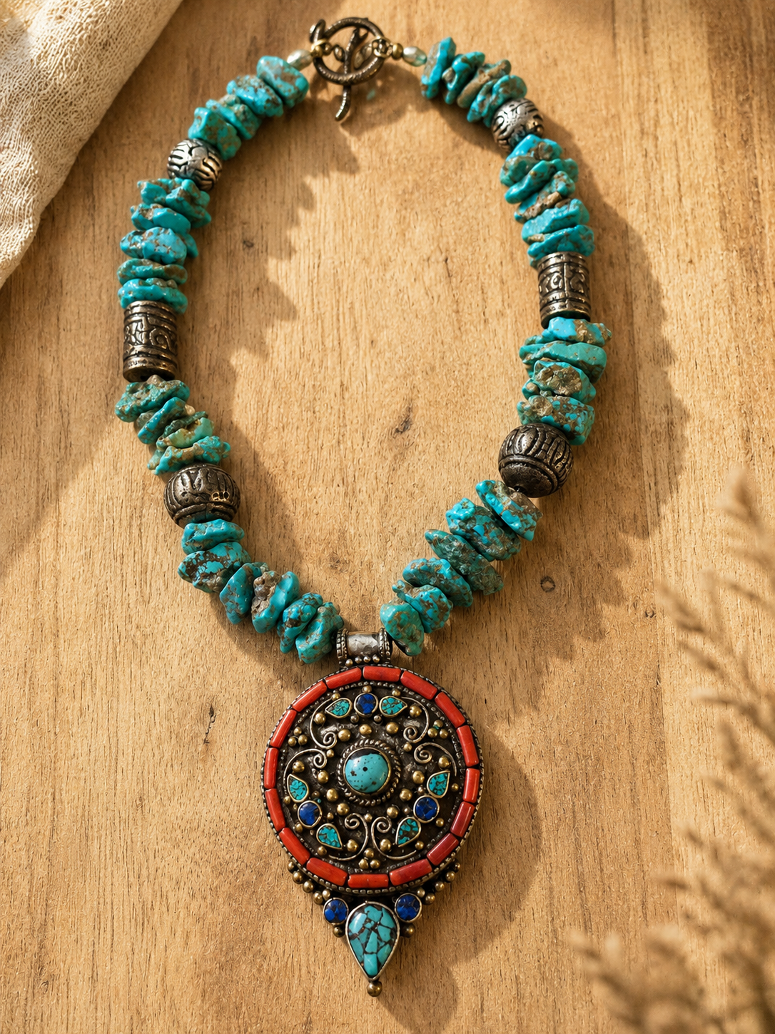 Turquoise Harmony Artisan Necklace