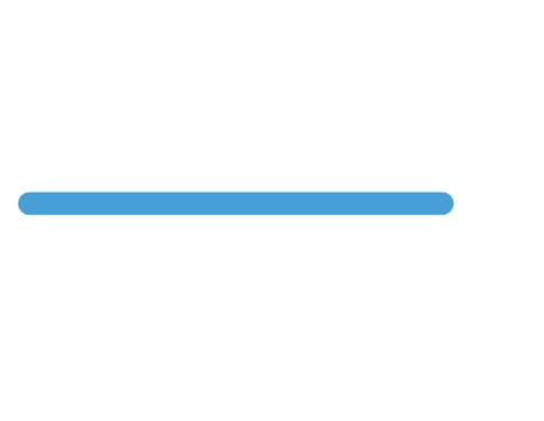 A blue horizontal line or bar with no specific context or additional elements.