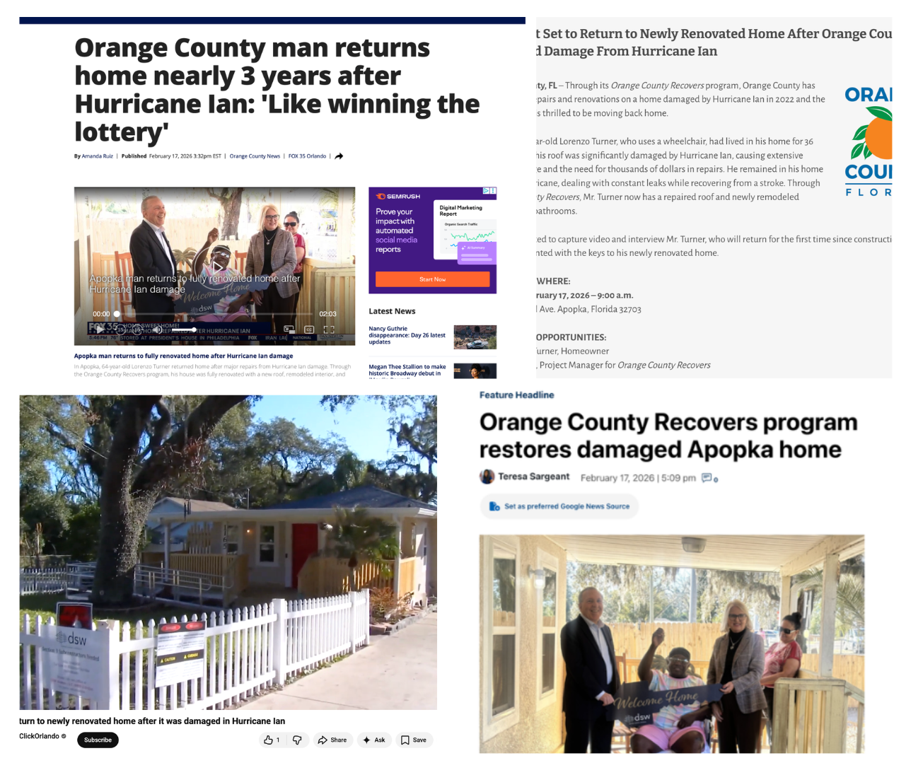 Featured In Four News Outlets
