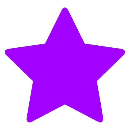 Purple star on a black background