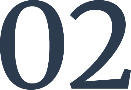 Close-up of the number 02 in large, dark font.