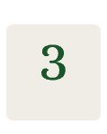 Playing card with the number three on it, likely the three of clubs.
