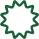 Green four-leaf clover symbol on a white background.