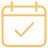 Calendar with a check mark
