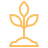 An icon depicting a plant growing from soil