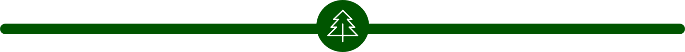 A green outdoor sign with a pine tree symbol in the center.