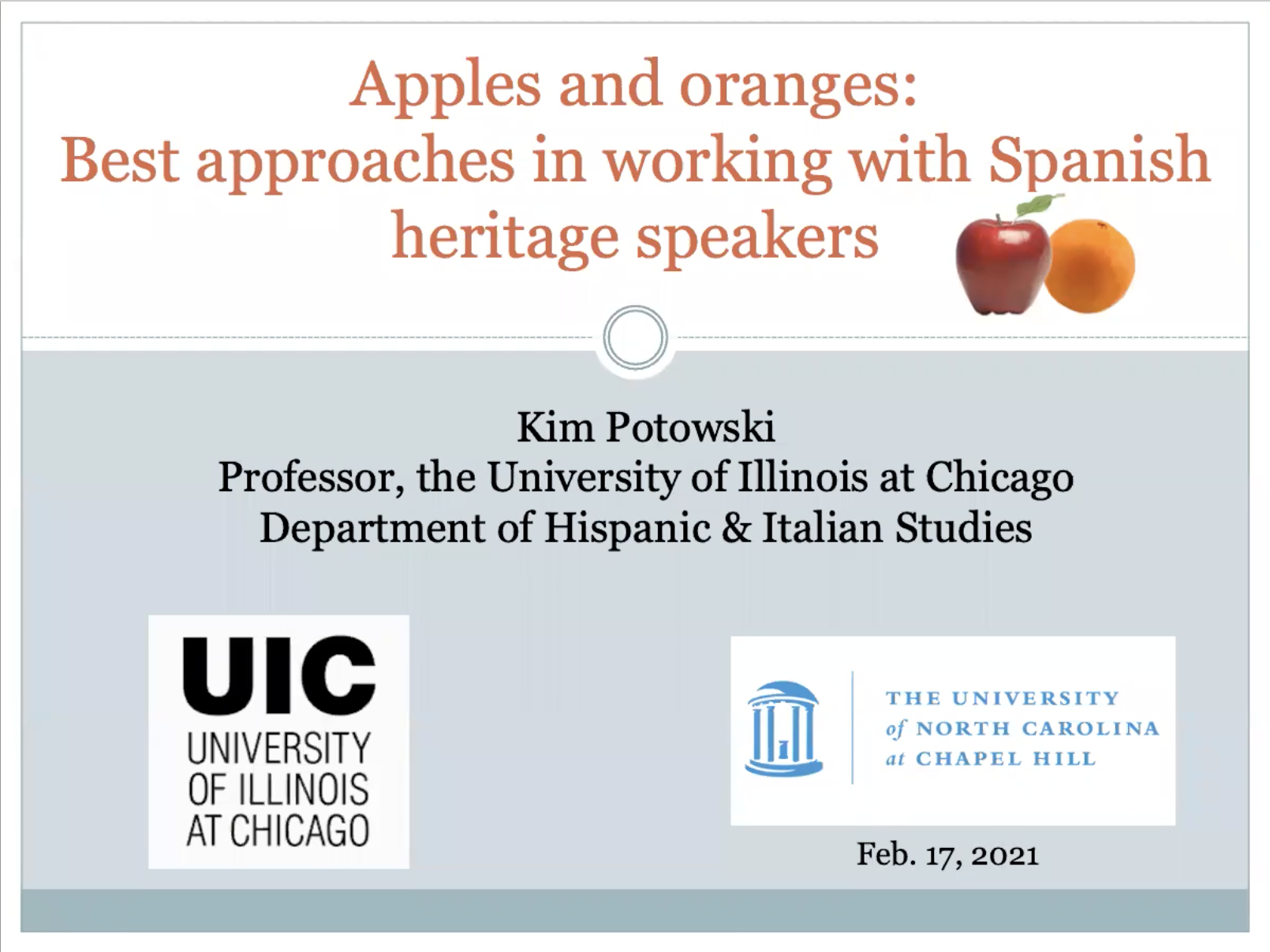Teaching Heritage Speakers