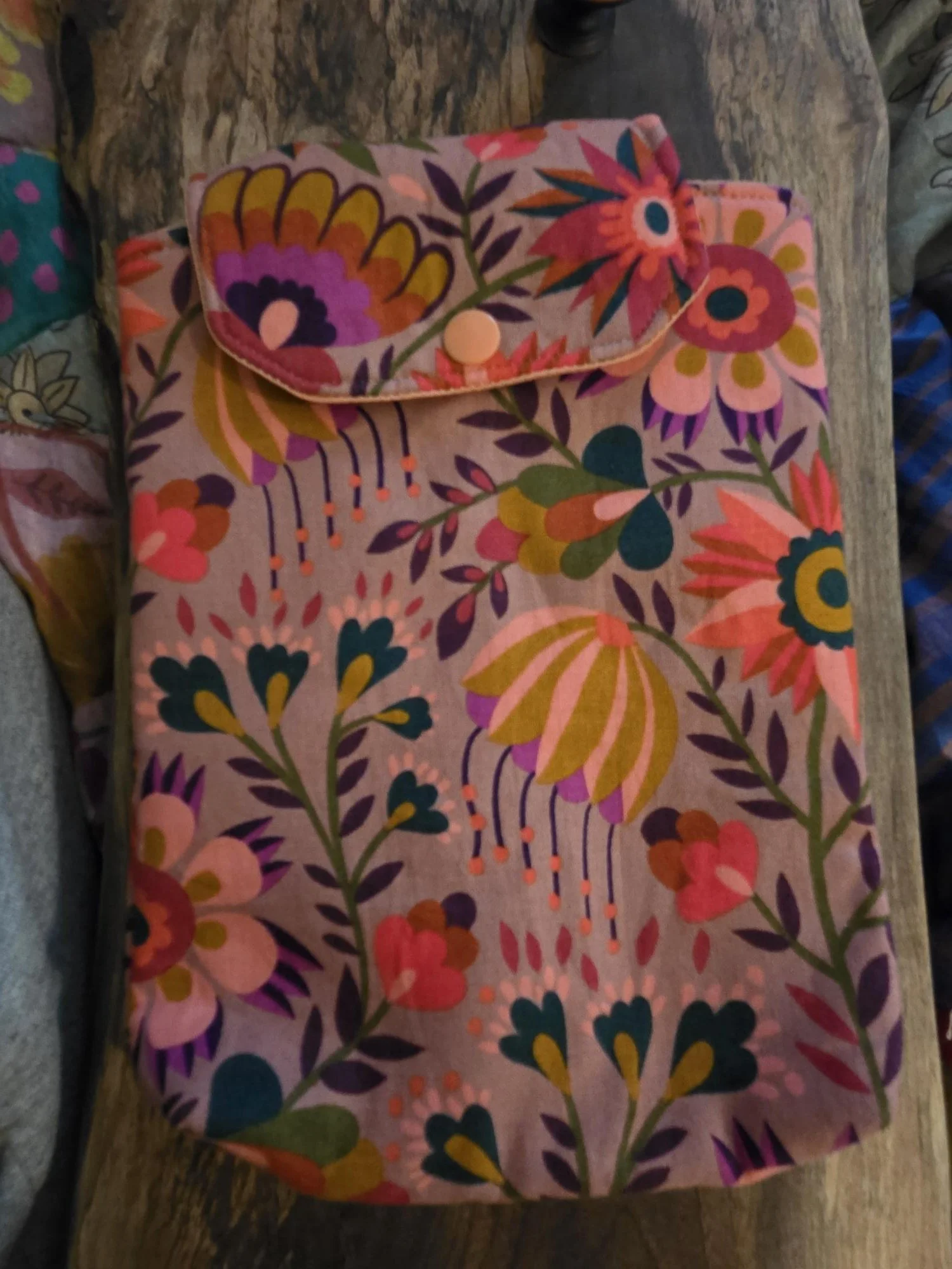 Small Book Sleeve-Coral