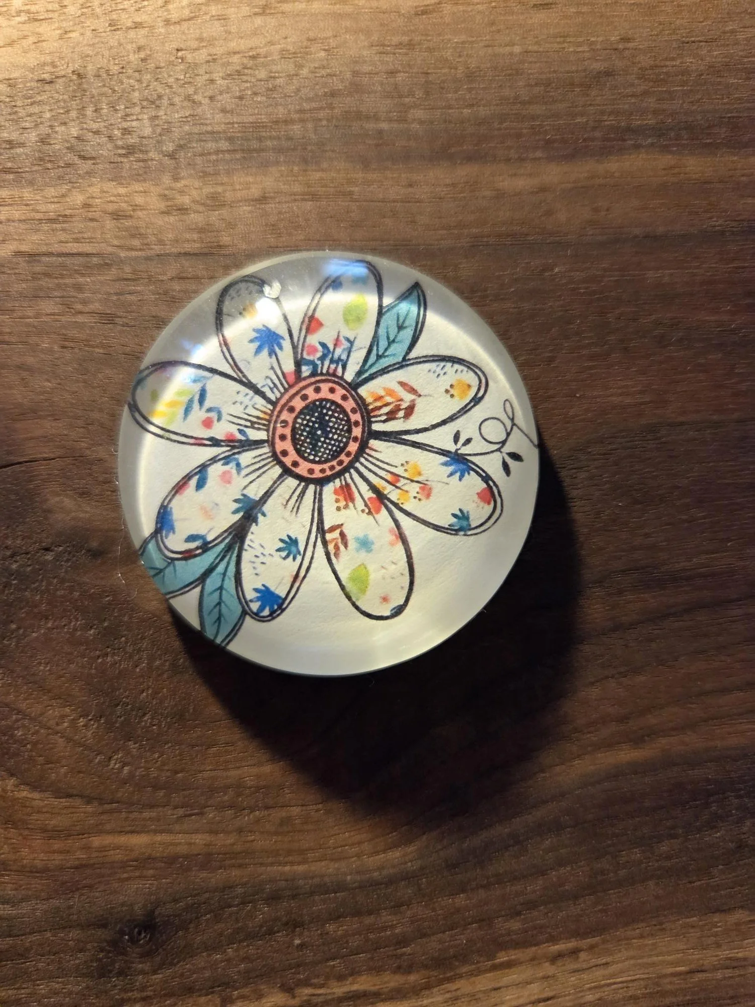 🌼Boho Floral Glass Magnet