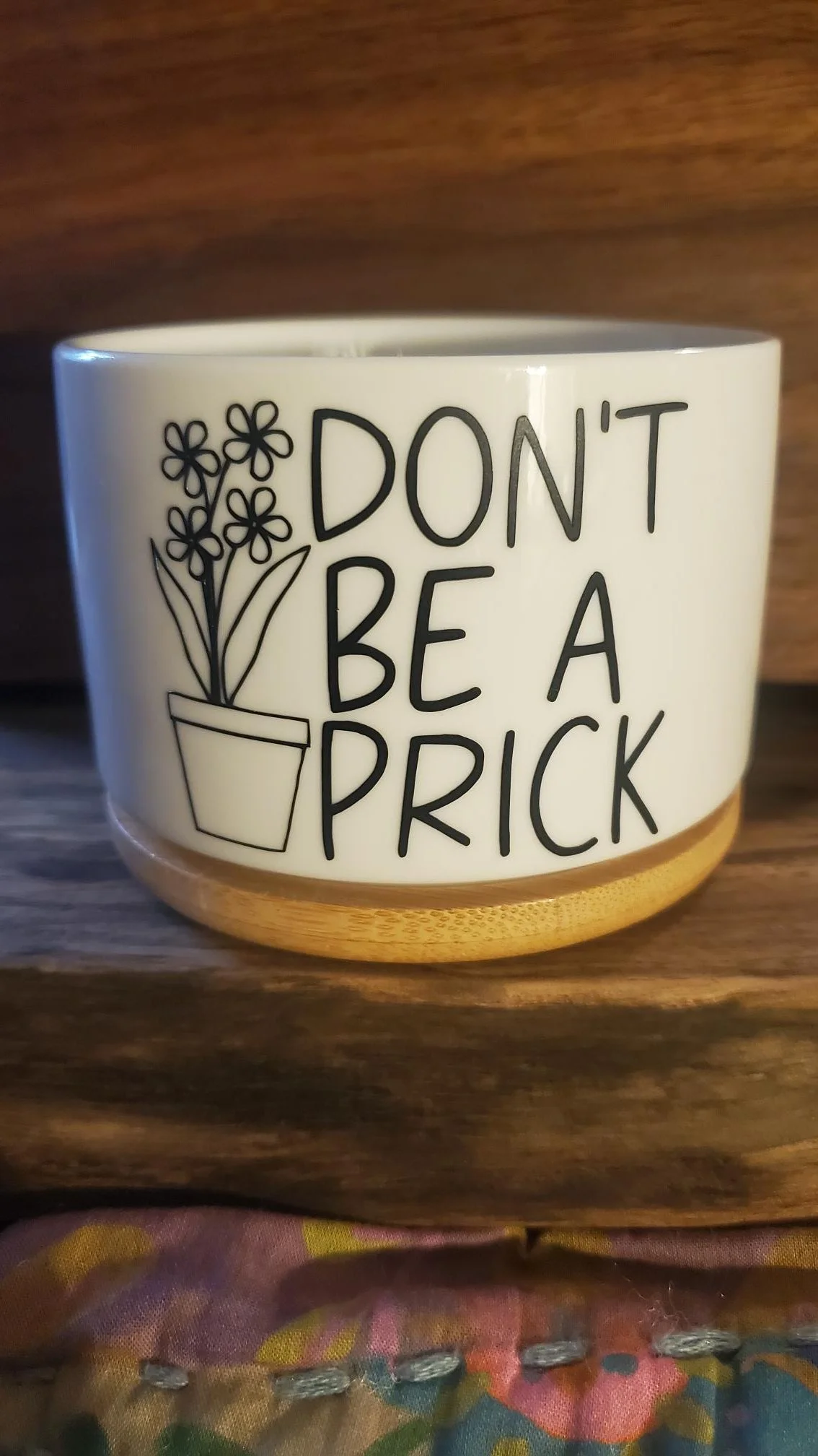 🌵  Don't Be a Prick Succulent Planter