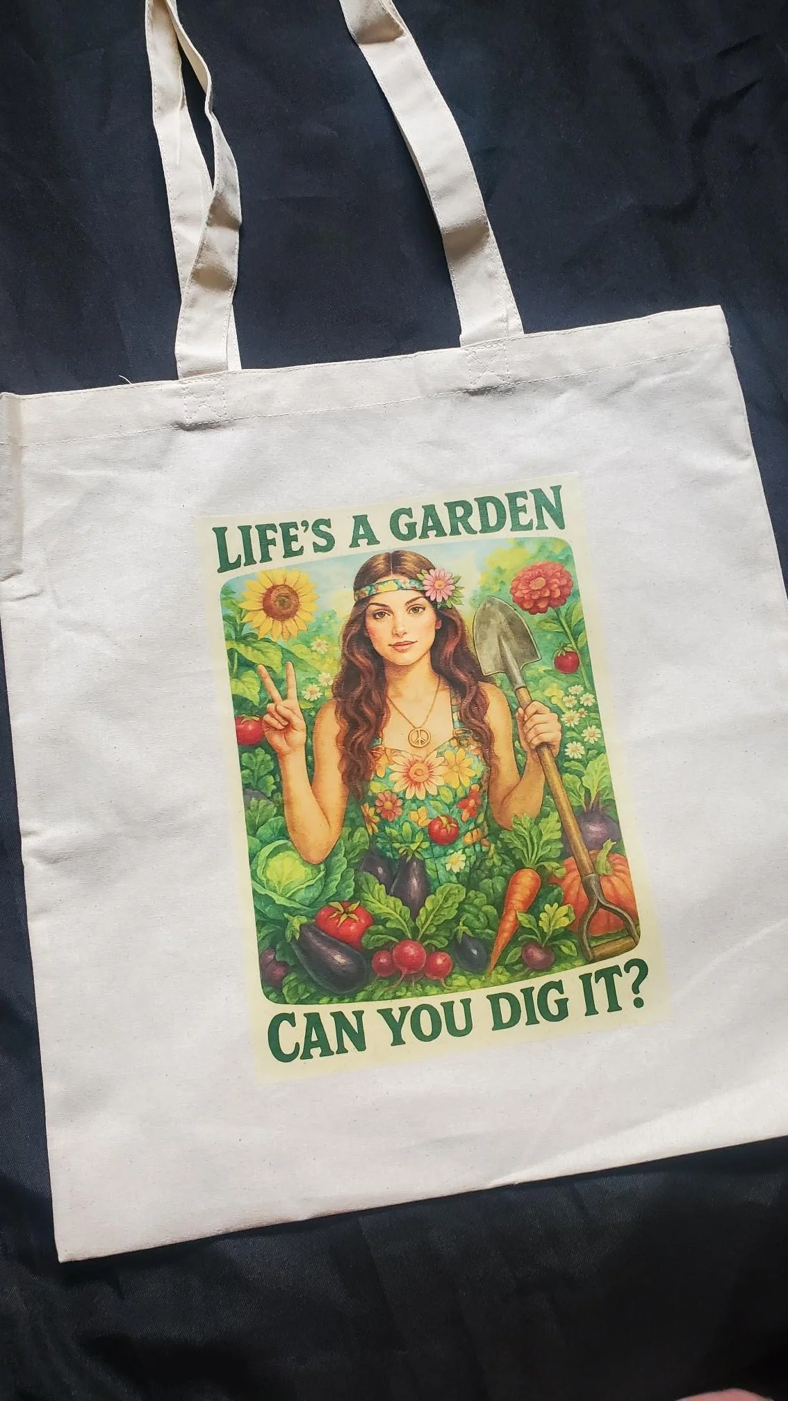 💚  Life's A Garden Can You Dig It Tote Bag