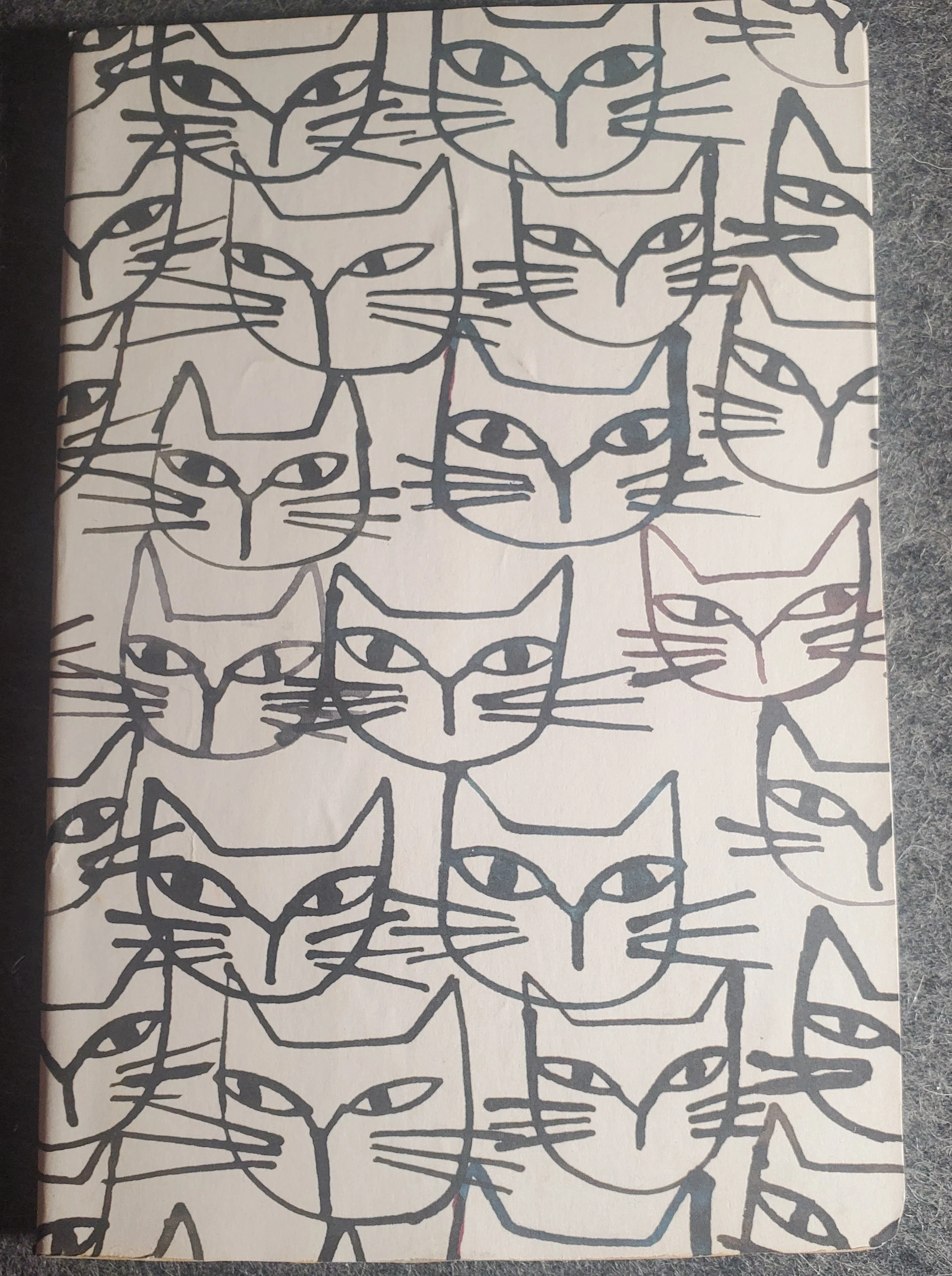 Lined Journal - B/W Cats