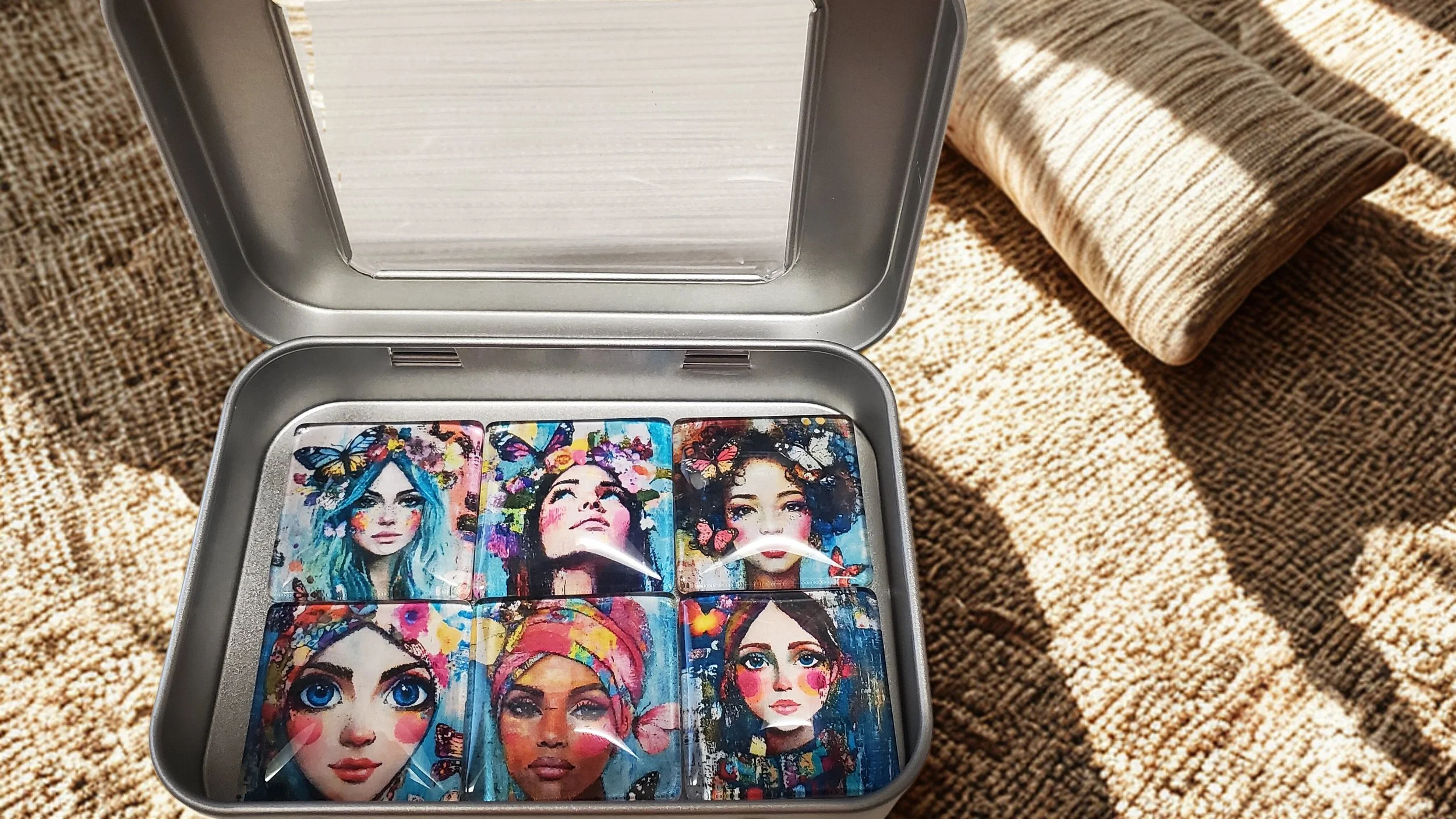 Boho Beauty Glass Magnet Set ✨