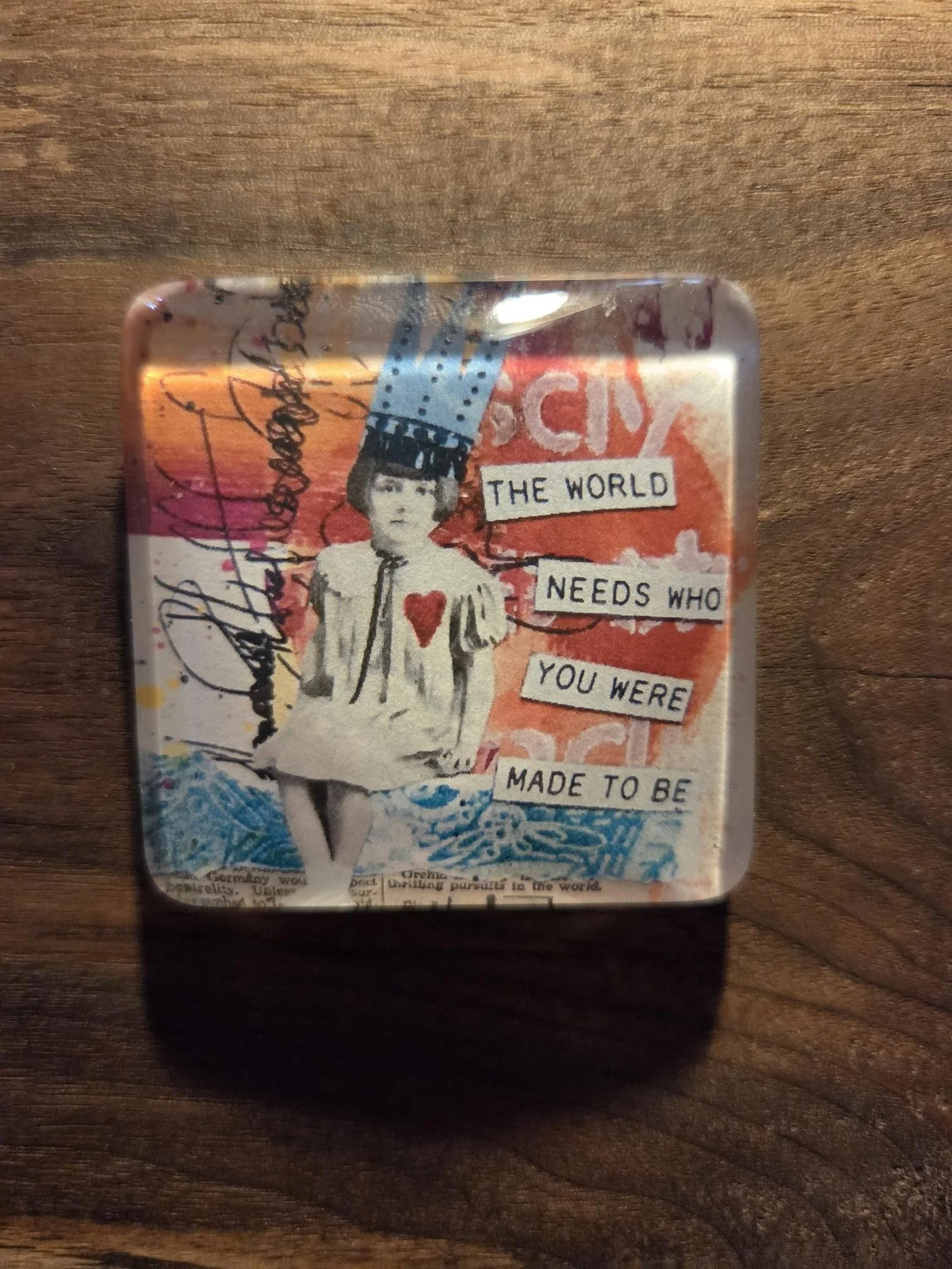 ❤️You Were Made to Be You Glass Magnet