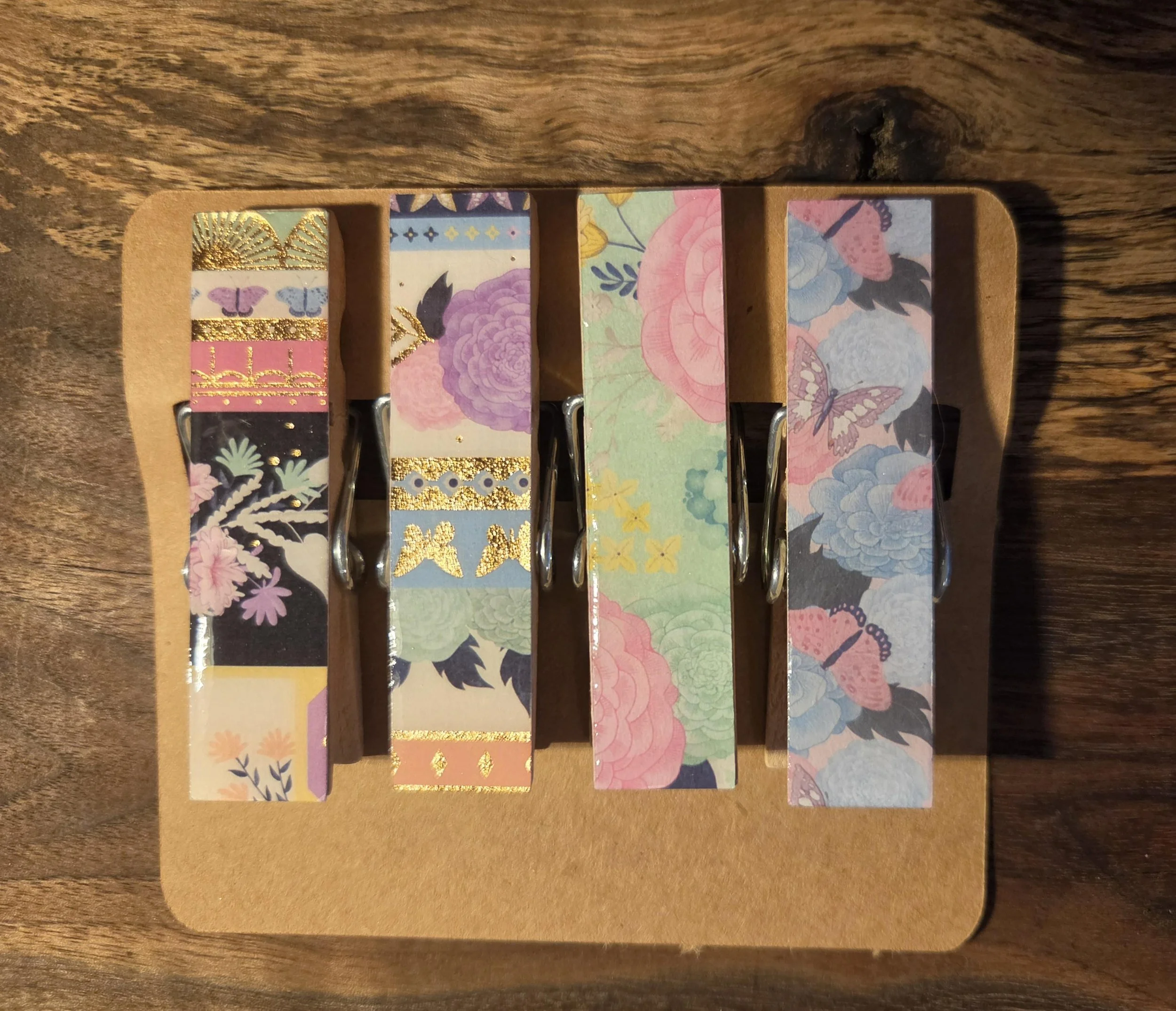 🦋Floral Butterfly Magnetic Clothespins Set