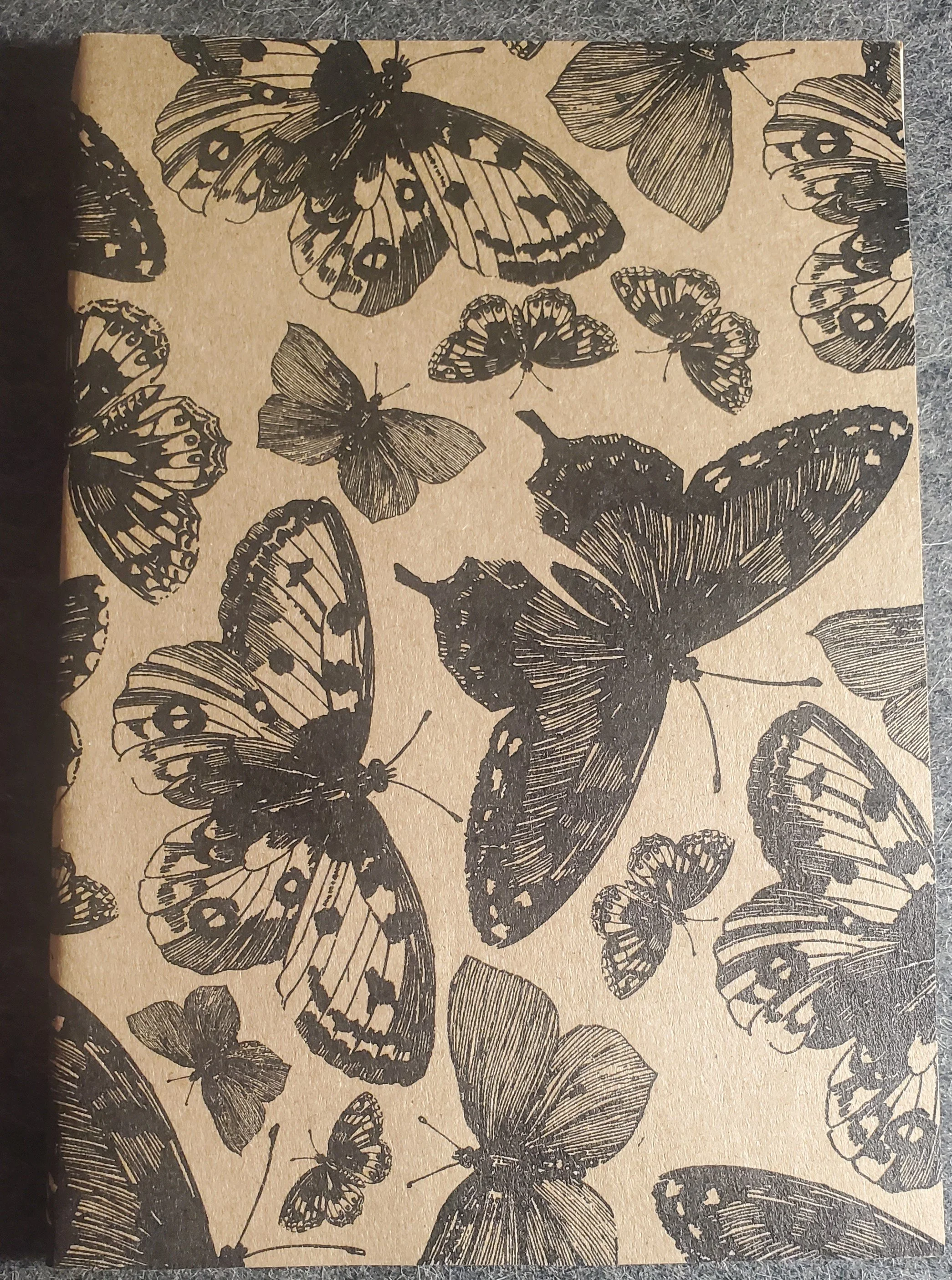 Blank Journal - B/W Butterfly