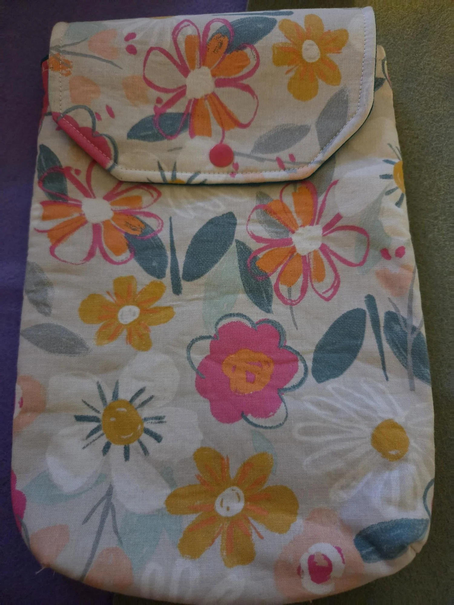 Medium Book Sleeve-Tropical Floral