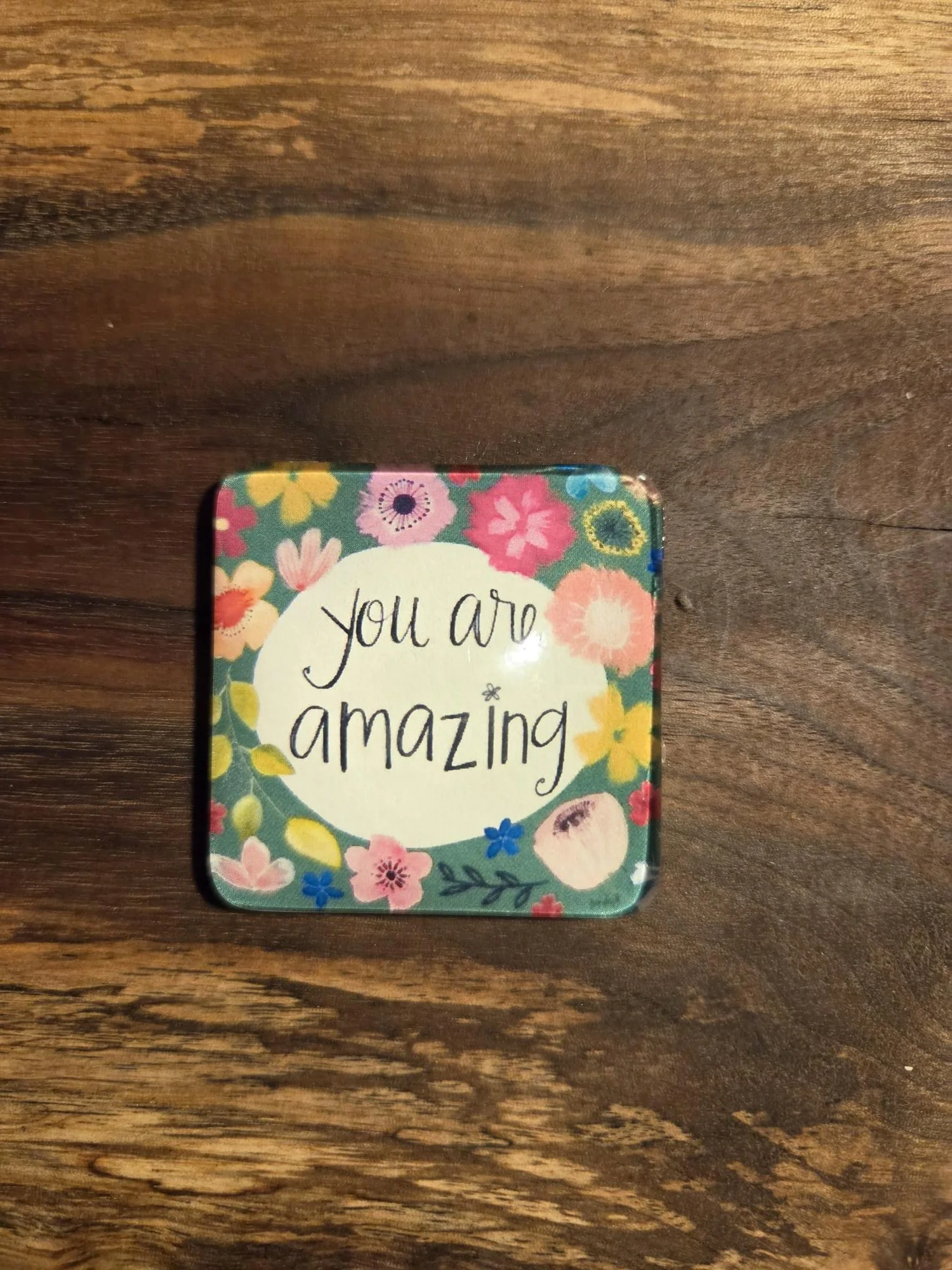 🌼You Are Amazing Glass Magnet | Inspirational 2 Inch Handmade Magnet | Encouragement Gift | Boho Bloom