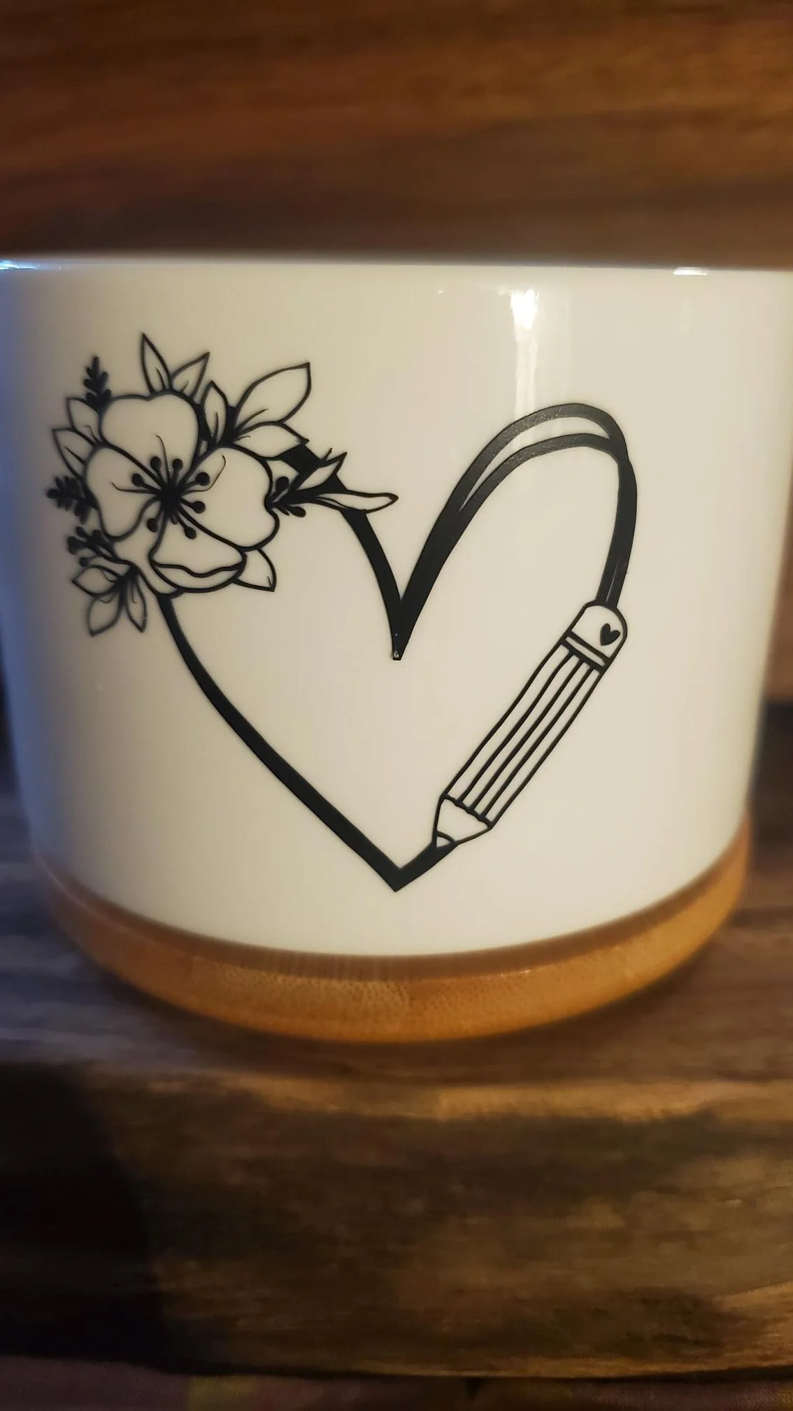 Succulent Pot - Teacher Heart