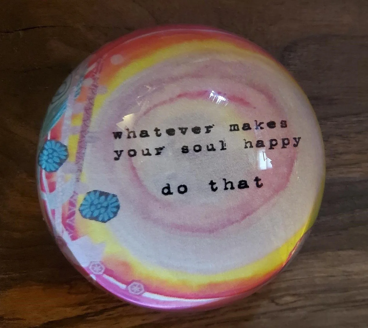 💖 Inspirational Crystal Glass Paperweight