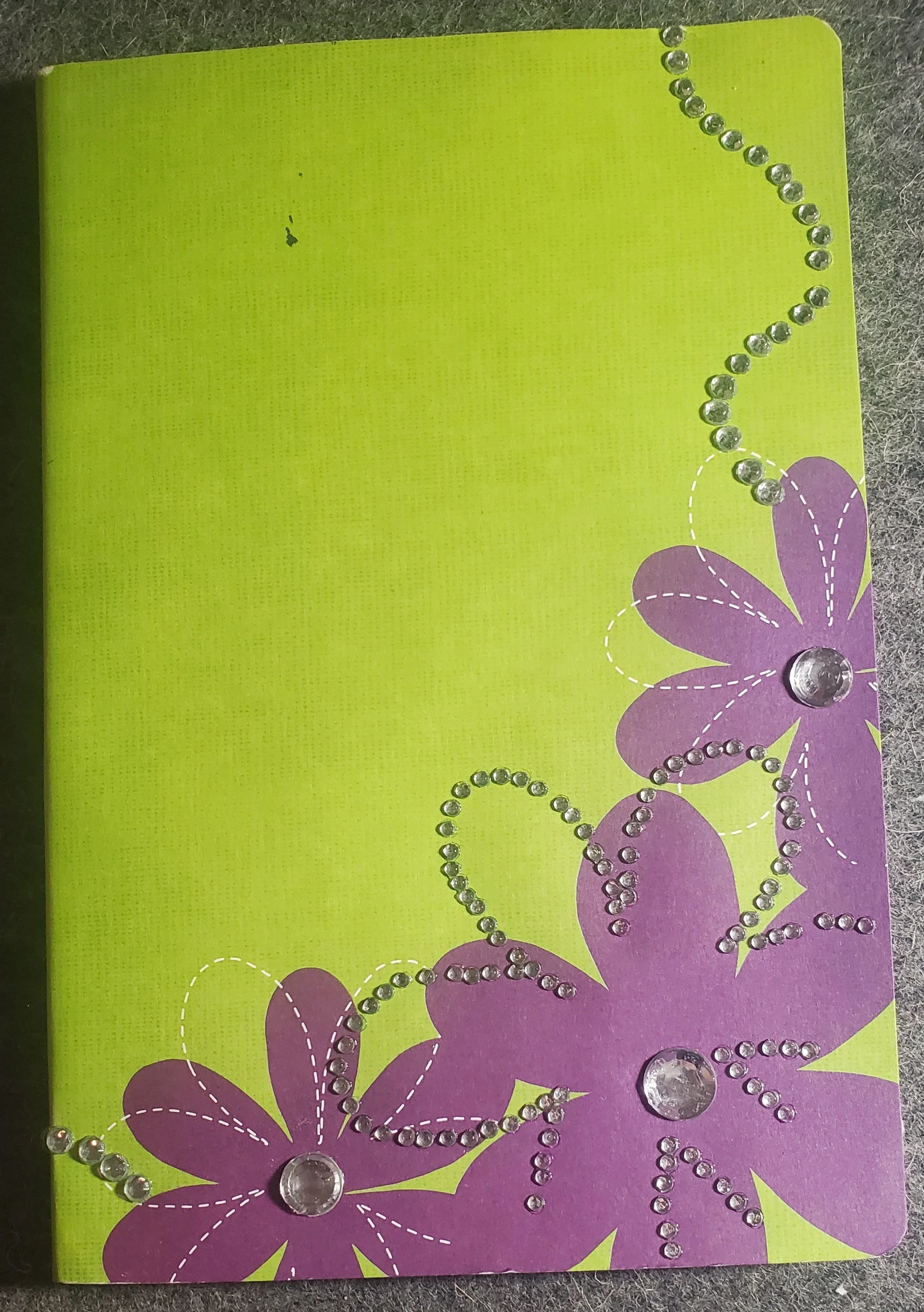 Blank Journal - Purple Flower