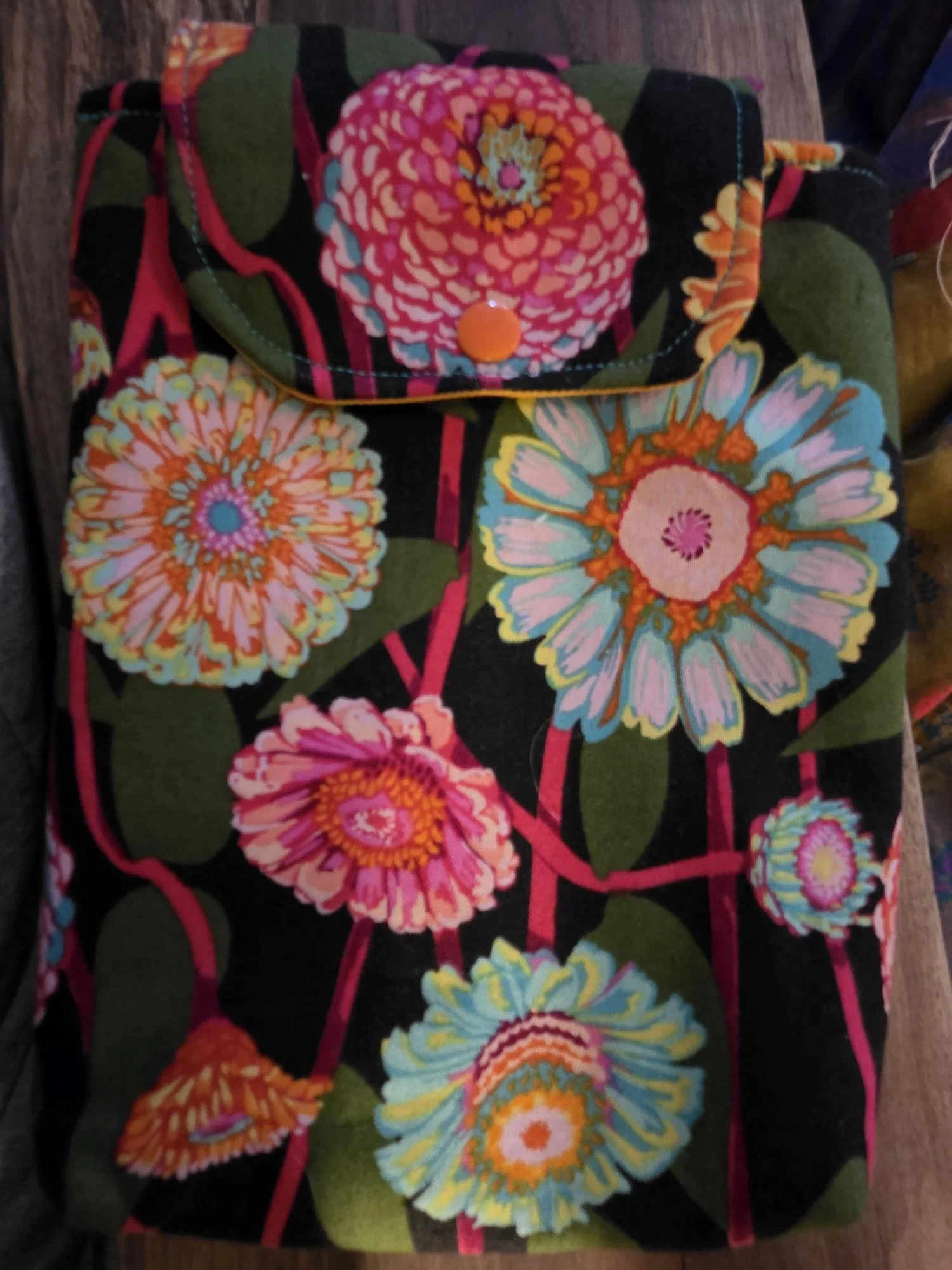 Small Book Sleeve-Vibrant Floral