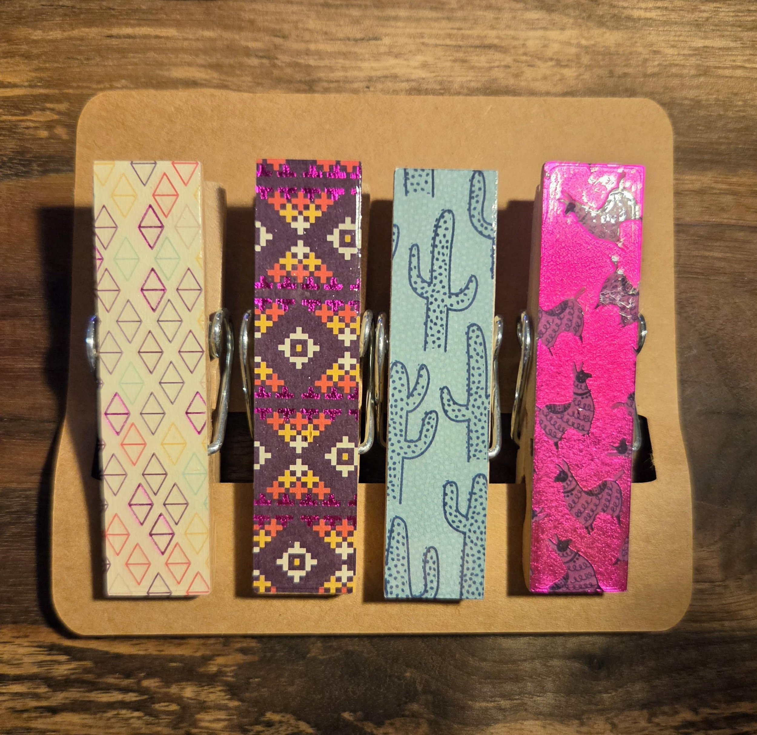 🌵Southwest Magnetic Clothespins