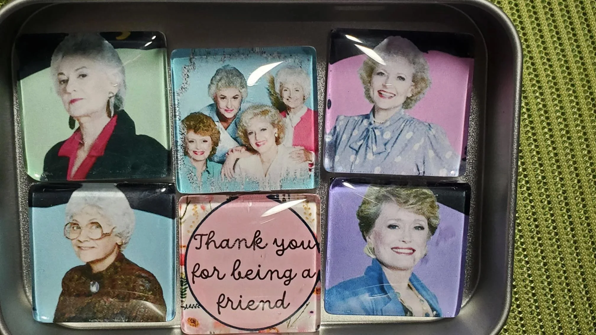Golden Girls Glass Magnet Set