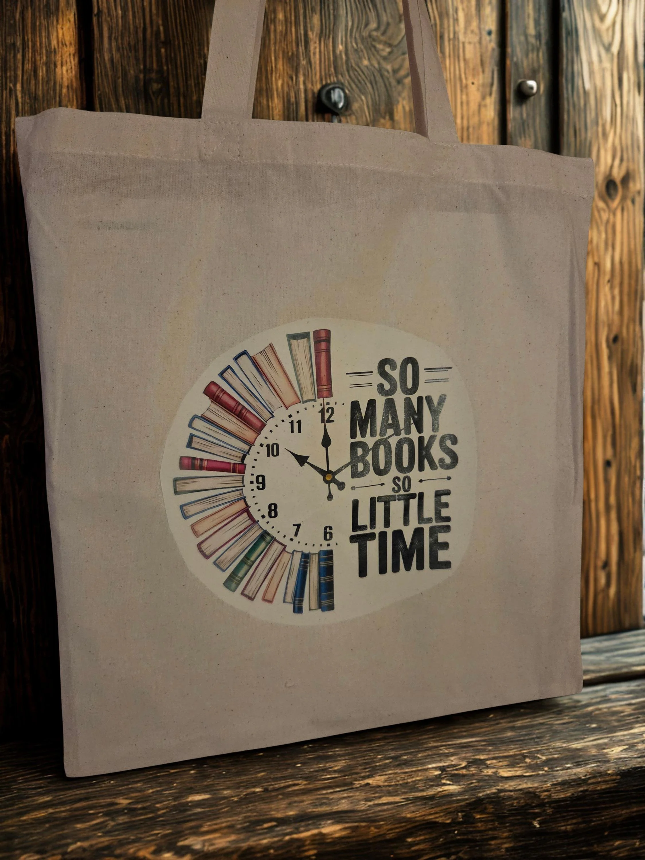 📚  So Many Books So Little Time Canvas Tote Bag