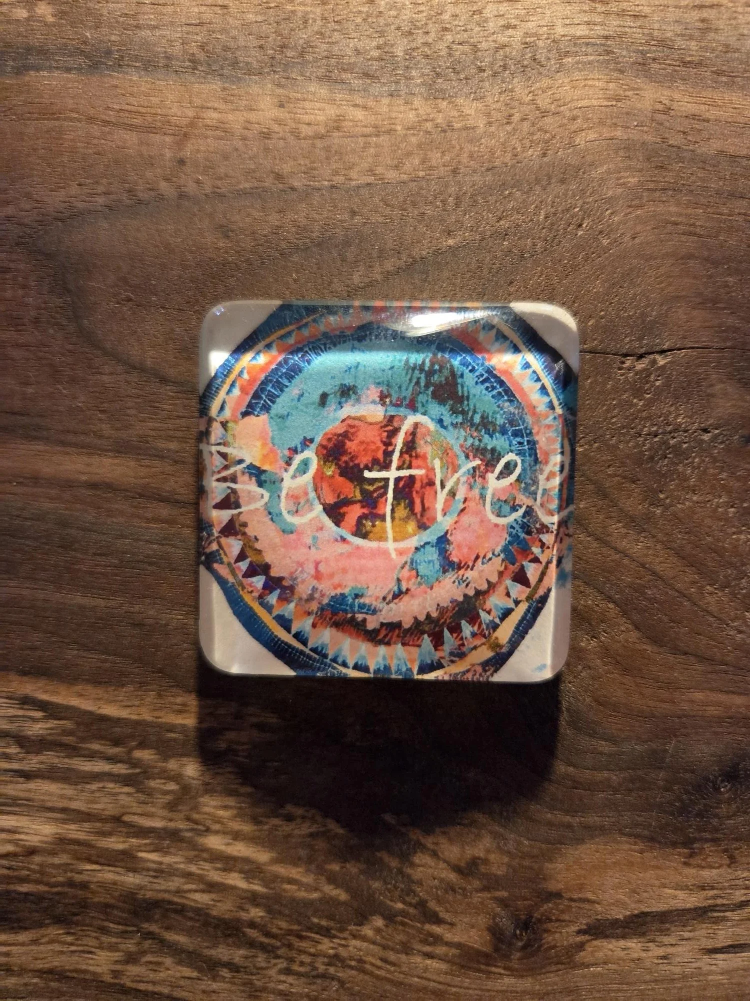 Be Free Glass Magnet