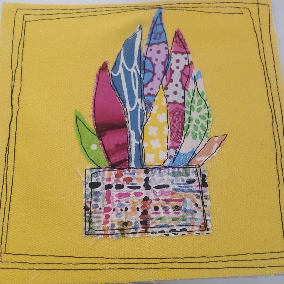 6 inch square card-Plant