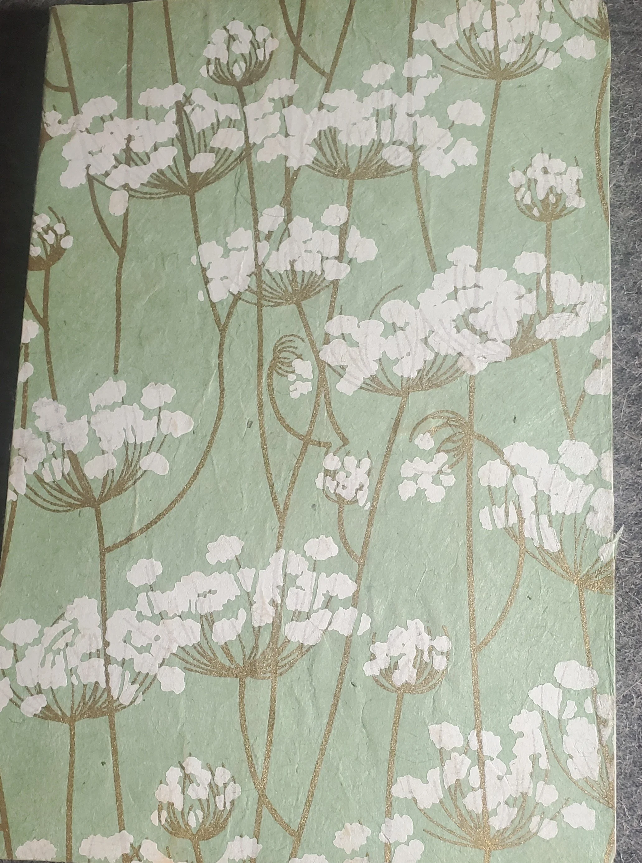 Lined Journal - Green Floral