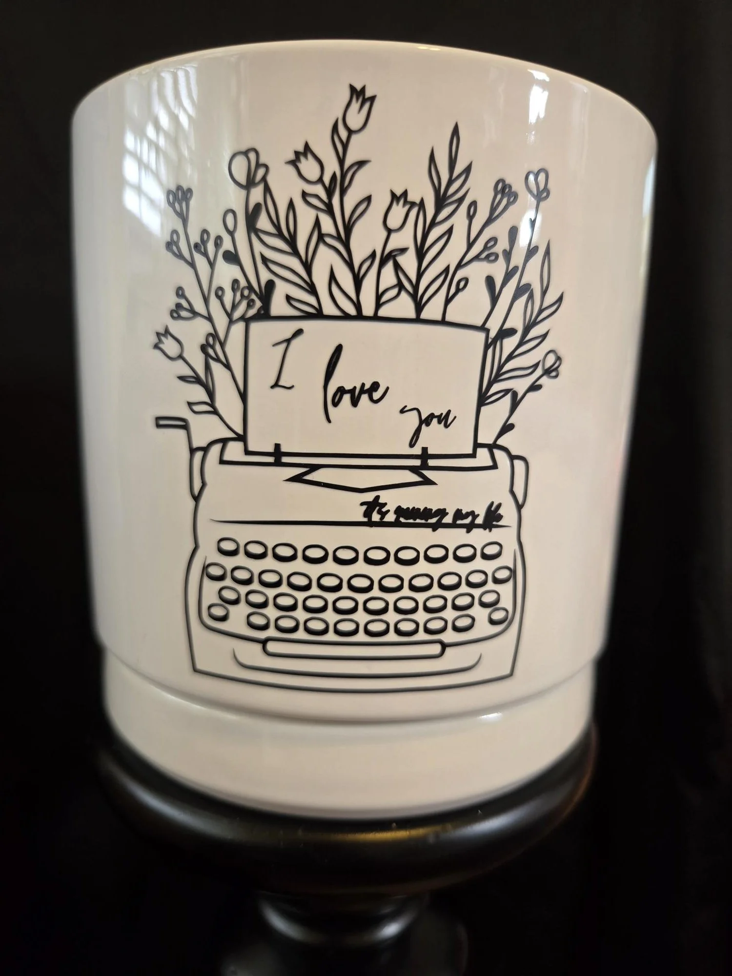 Love Letter Ceramic Planter | Romantic Book Lover Plant Pot