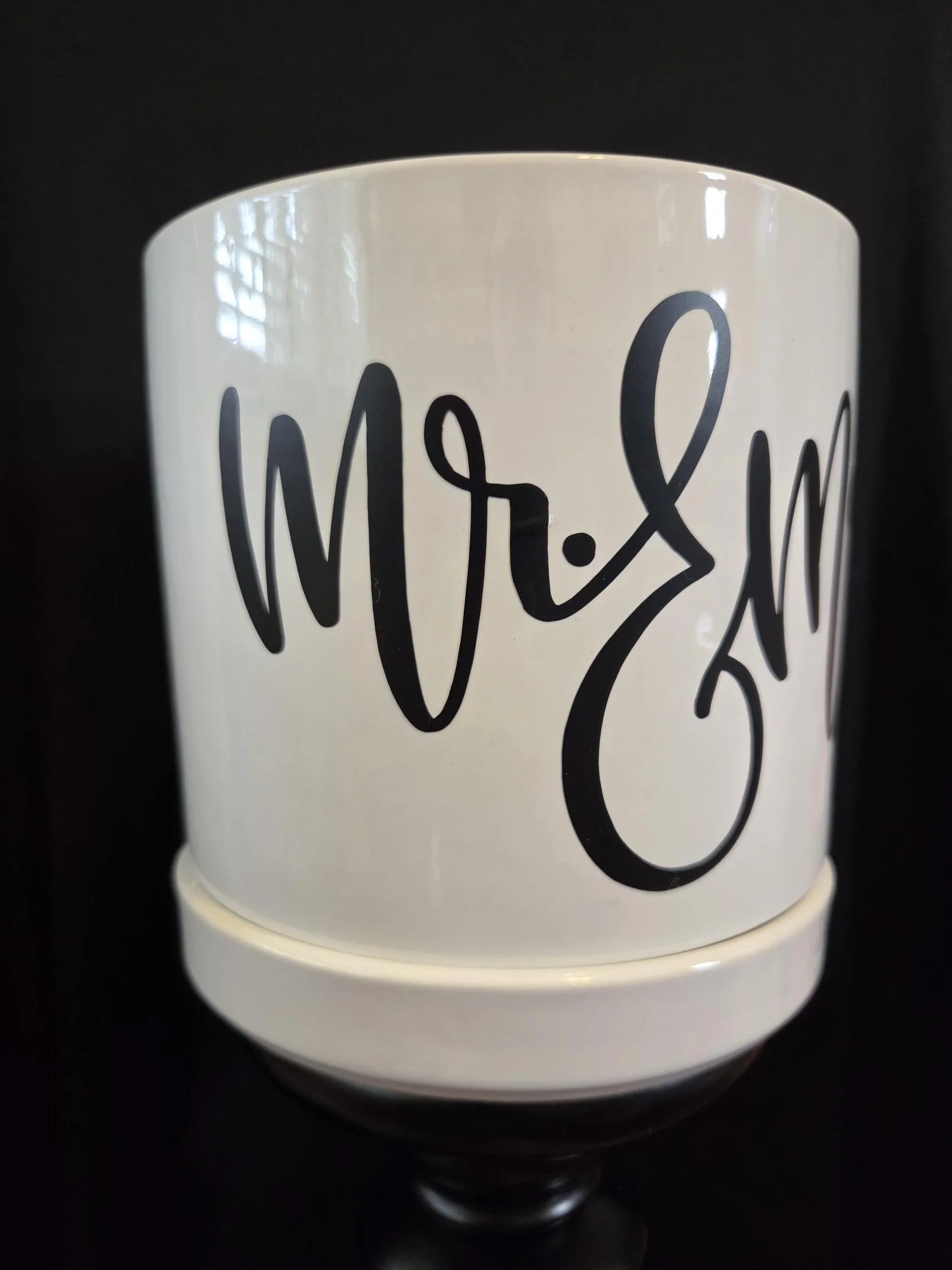Mr & Mrs  Ceramic Planter