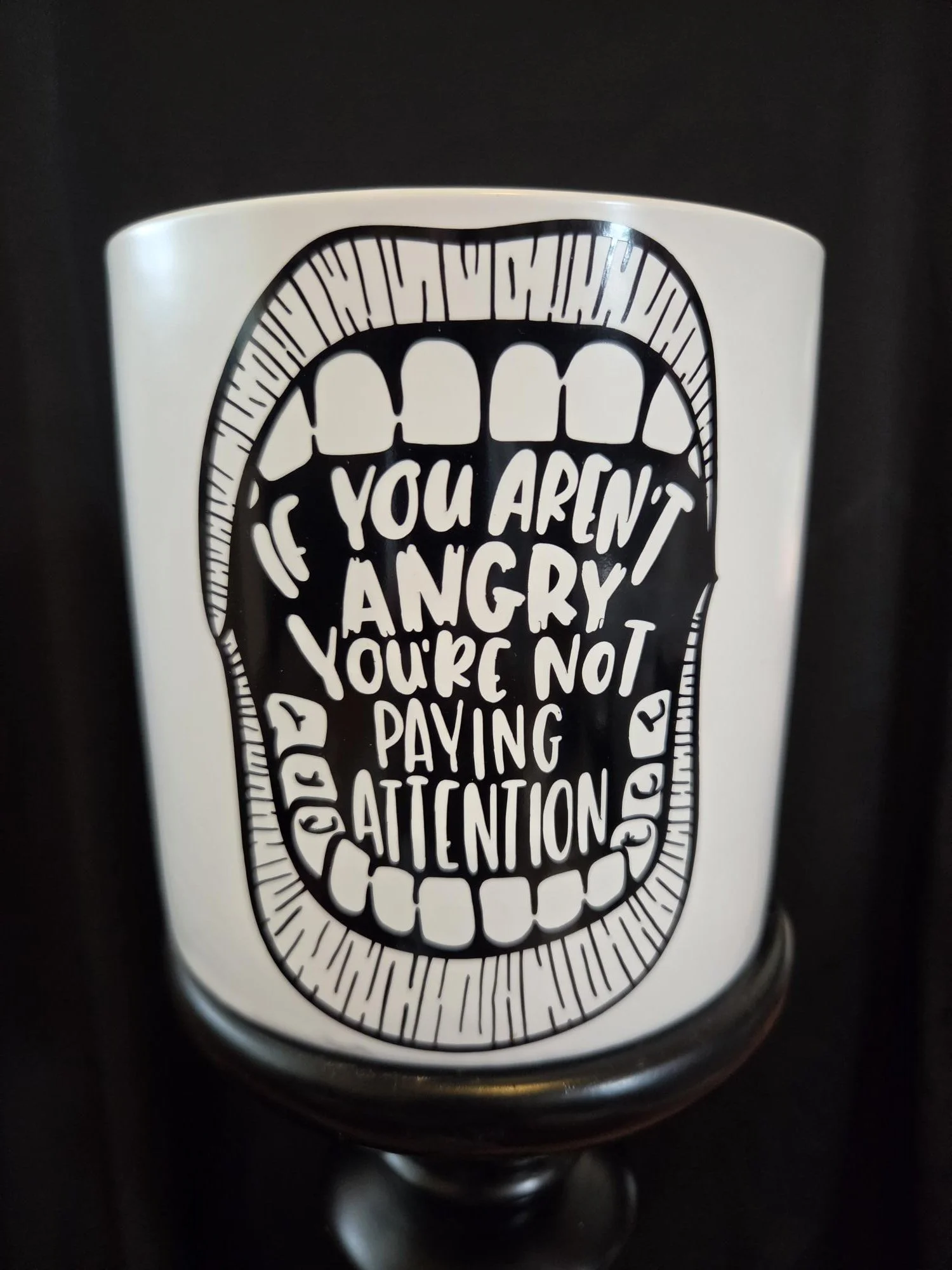 "You Aren't Angry, You're Not Paying Attention" Ceramic Planter