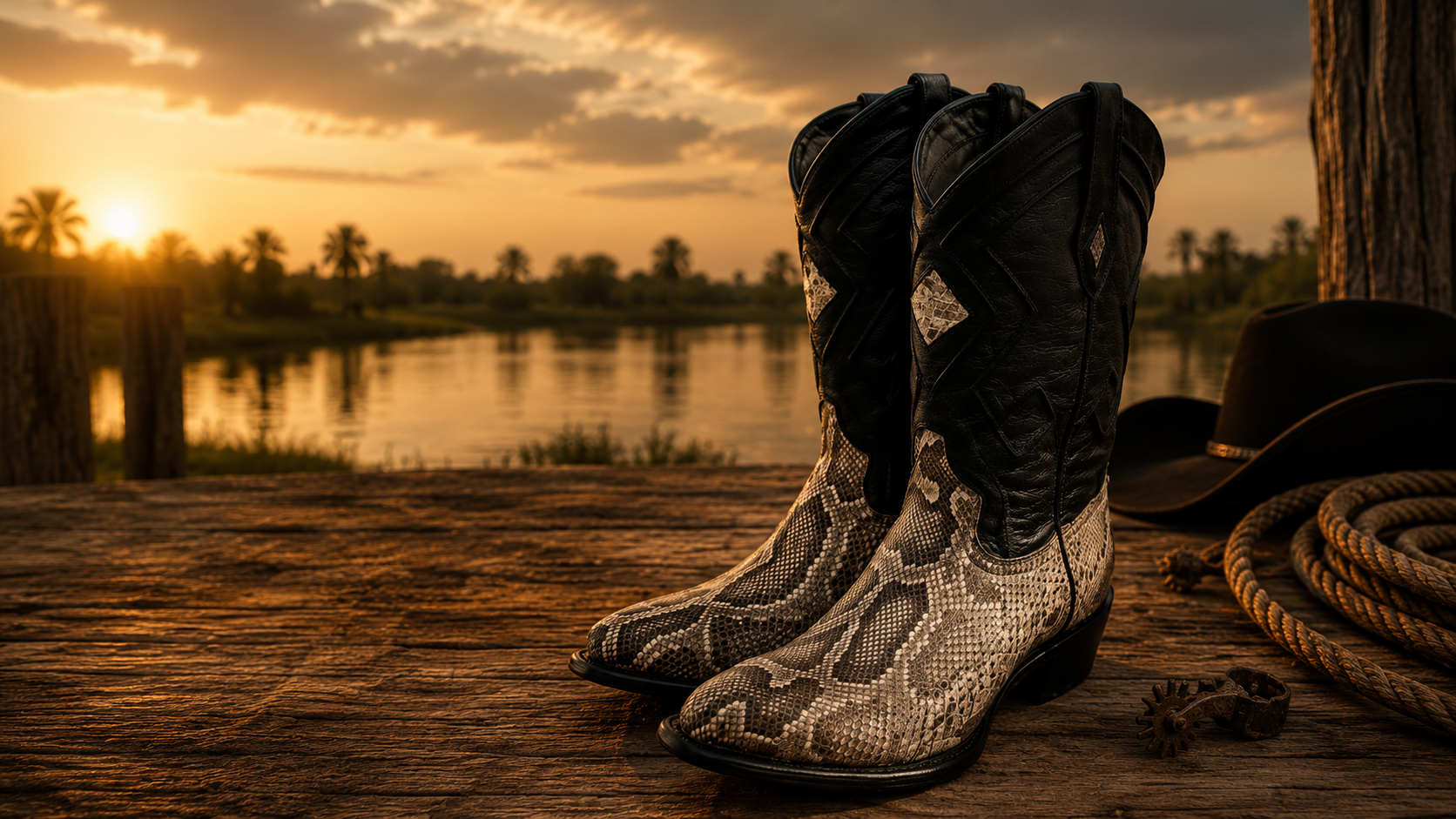Molurus Python Boots - Heritage Collection