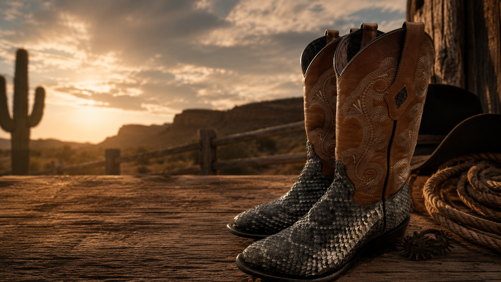 Western Diamondback Rattlesnake Boots - Heritage Collection