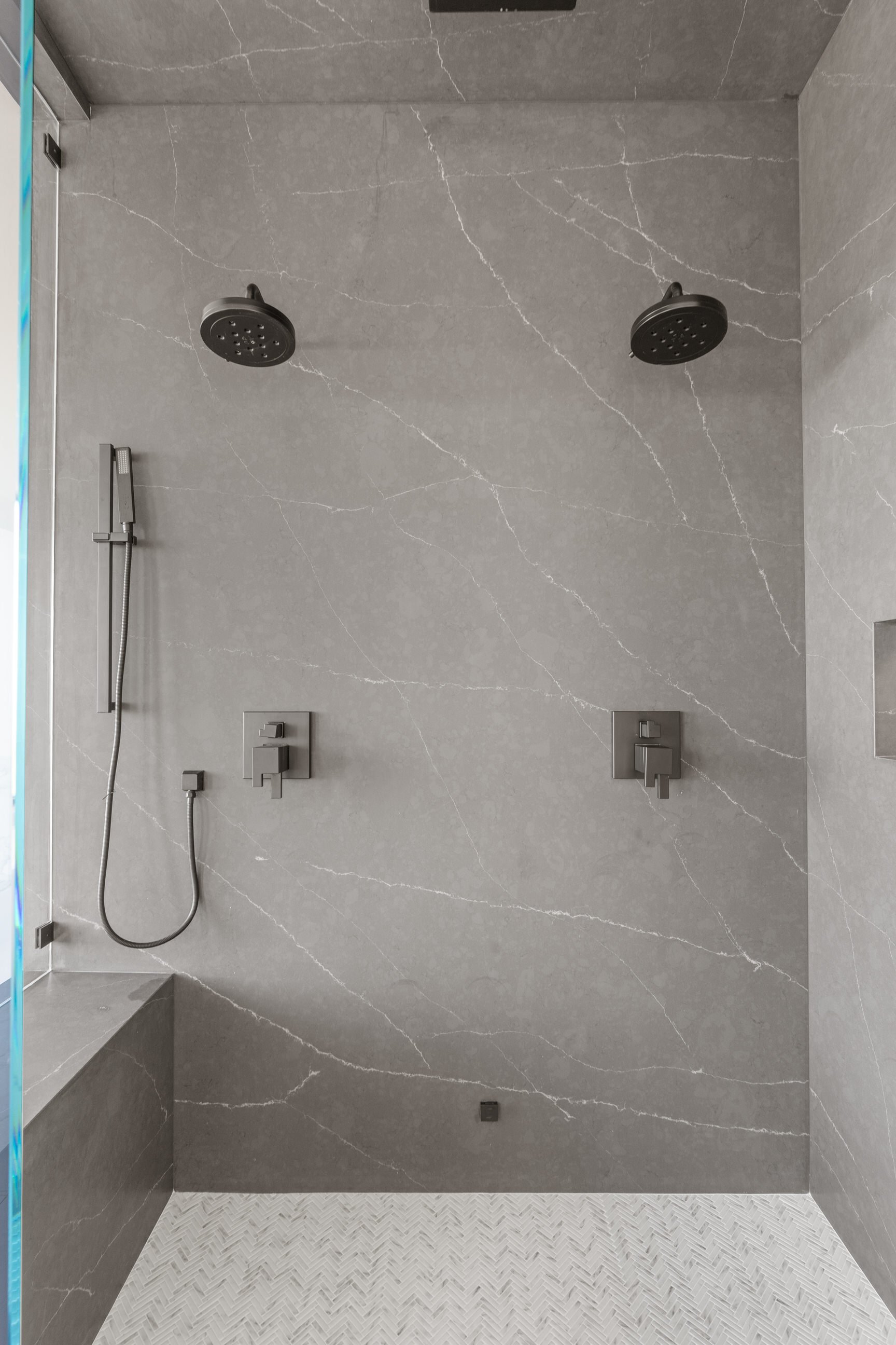 Shower design in Carmel, CA custom home