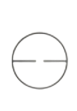 A black and white icon of a face with closed eyes and a straight mouth, representing a neutral or indifferent expression.
